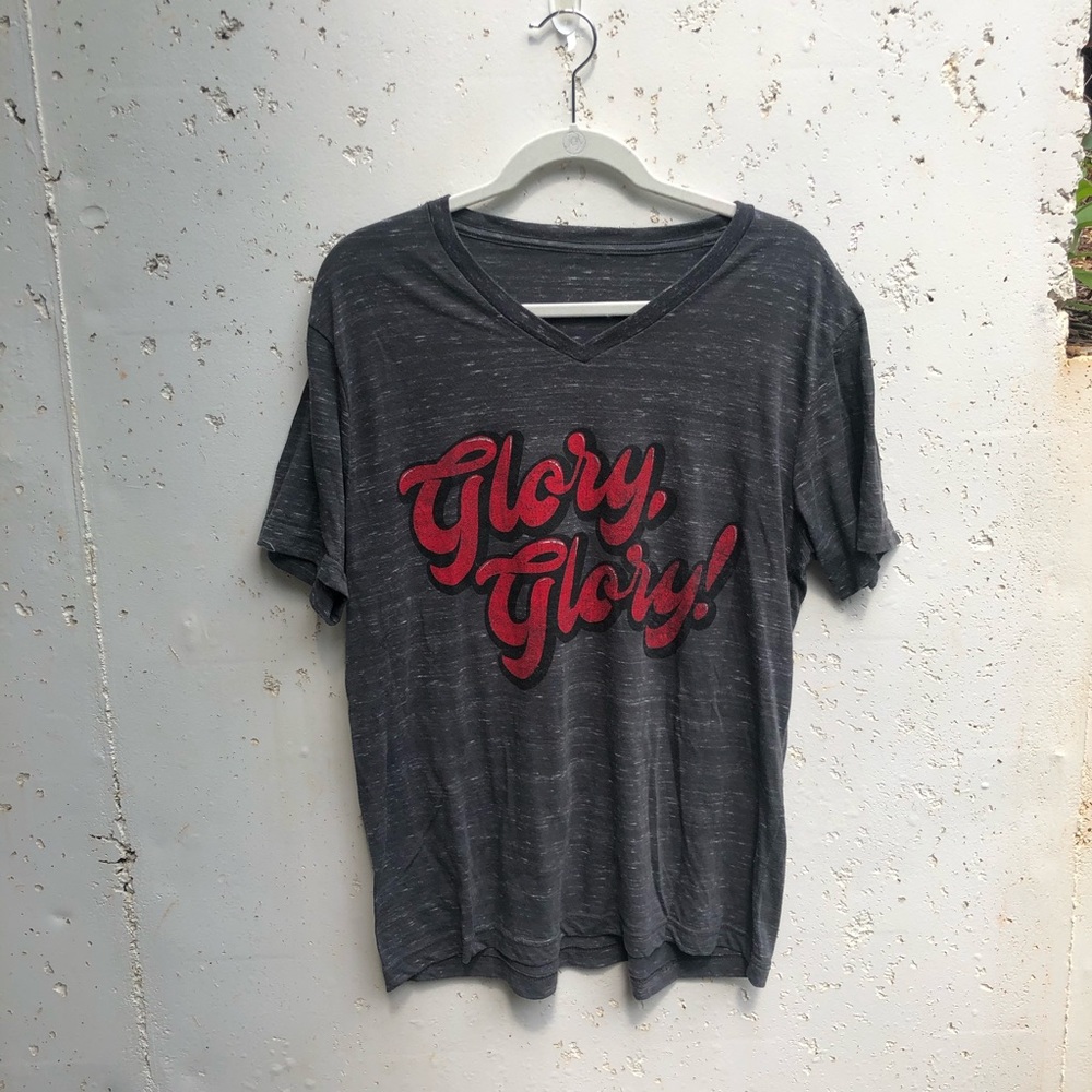 UGA V neck tee